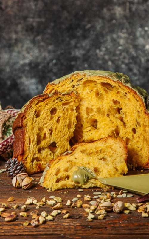 panettone artigianale al pistacchio